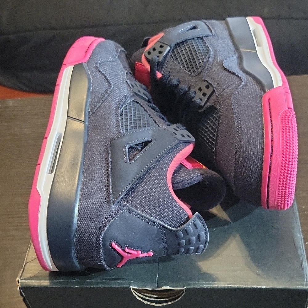 Air Jordan 4 Retro GG Rare "Denim" (2016) W7.5/M6Y NEW W/BOX - Picture 7 of 11